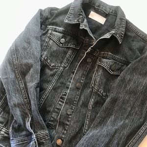 Everlane black/dark grey denim jacket